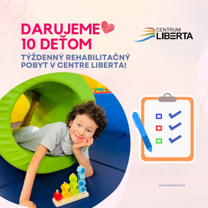 3.6.2024 - Darovaný týždenný rehabilitačný pobyt pre 10 detí v Centre Liberta - vyhodnotenie!